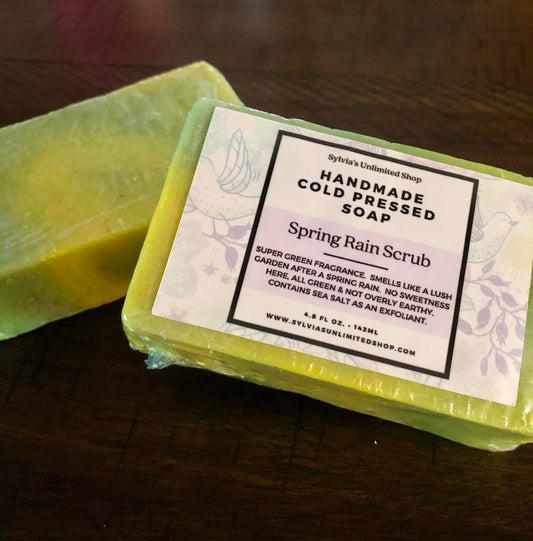 Spring Rain Scrub - Cold Pressed Soap