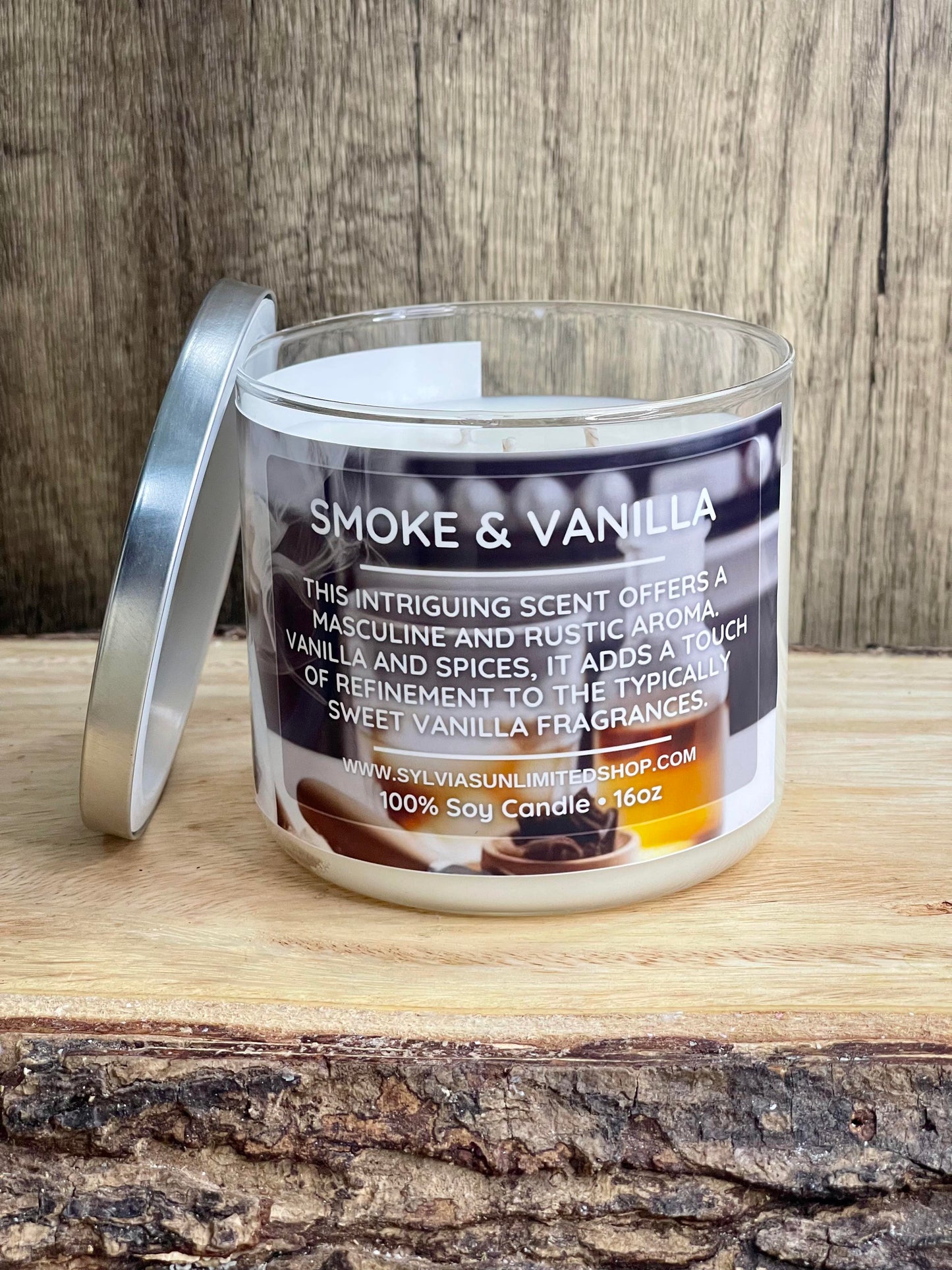 Smoke & Vanilla Soy Candle