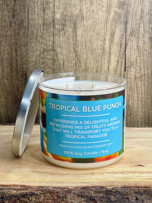 Tropical Blue Punch Soy Candle