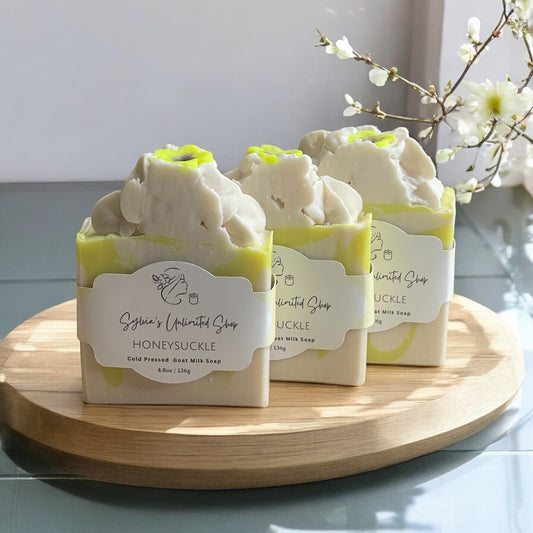 Honeysuckle Goat Milk Cold Pressed Soap