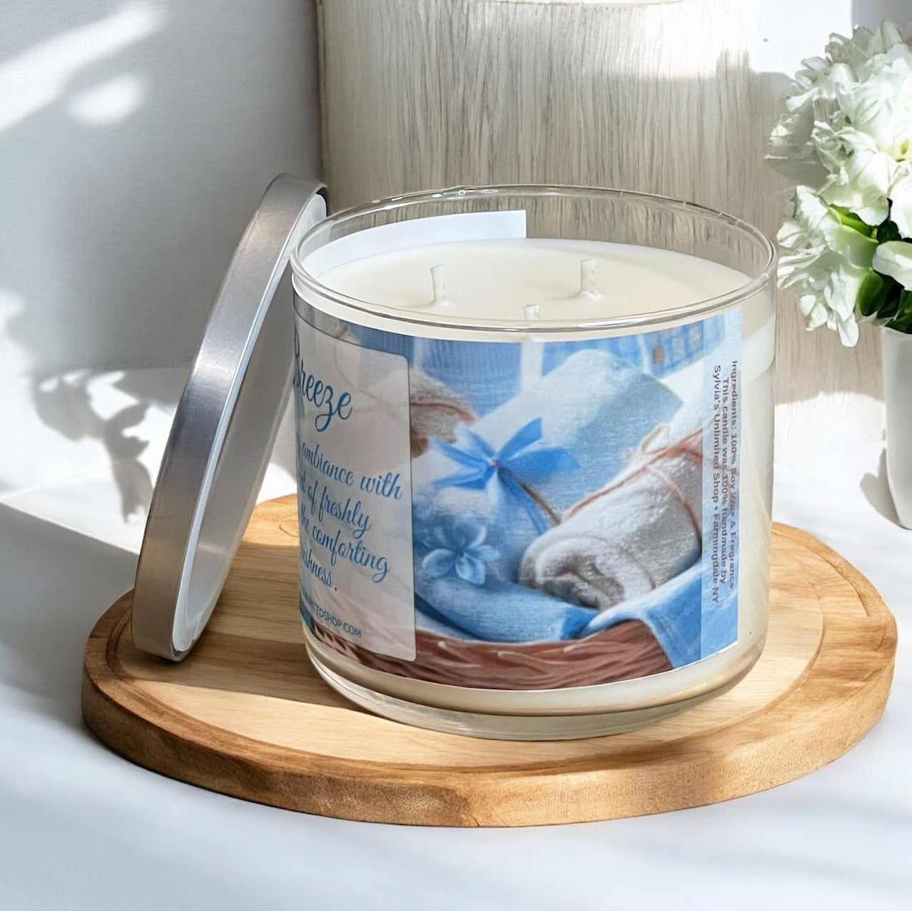 Linen Breeze Soy Candle